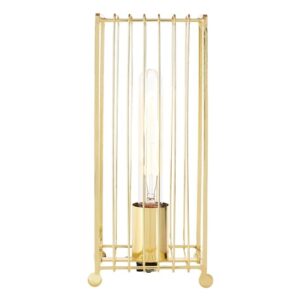 Decoli Metal Table Lamp With Metal Frame In Gold