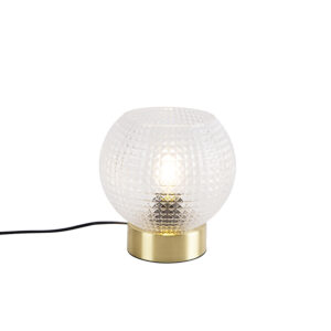 Art Deco table lamp brass - Sphere