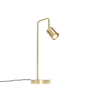 Modern table lamp brass adjustable - Java