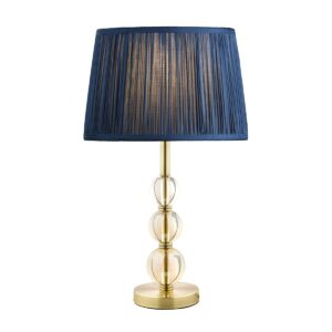 Laura Ashley Selby Glass Ball Large Table Lamp Base In Antique Brass Finish