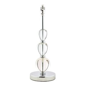 Laura Ashley Selby Large Glass Ball Table Lamp Base in Polished Nickel Finish