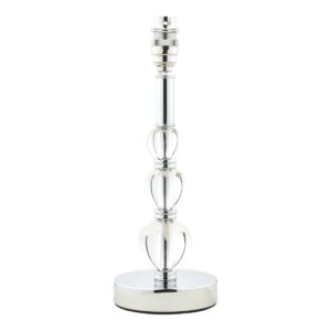 Laura Ashley Selby Small Glass Ball Table Lamp Base In Polished Nickel Finish