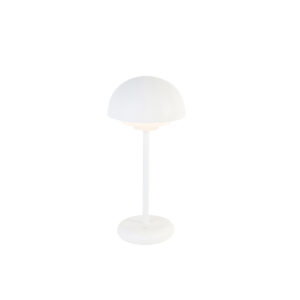 Table lamp white incl. LED rechargeable and 3-step touch dimmer - Maureen