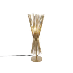 Country table lamp brass - Broom
