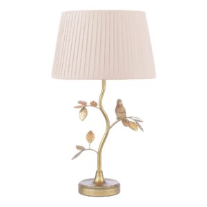 Laura Ashley Egelton Table Lamp In Aged Brass With Taupe Shade LA3756316-Q