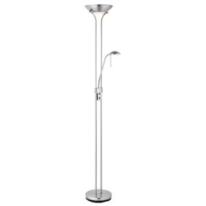 Reading Mother And Child Task Floor Lamp In Satin Chrome